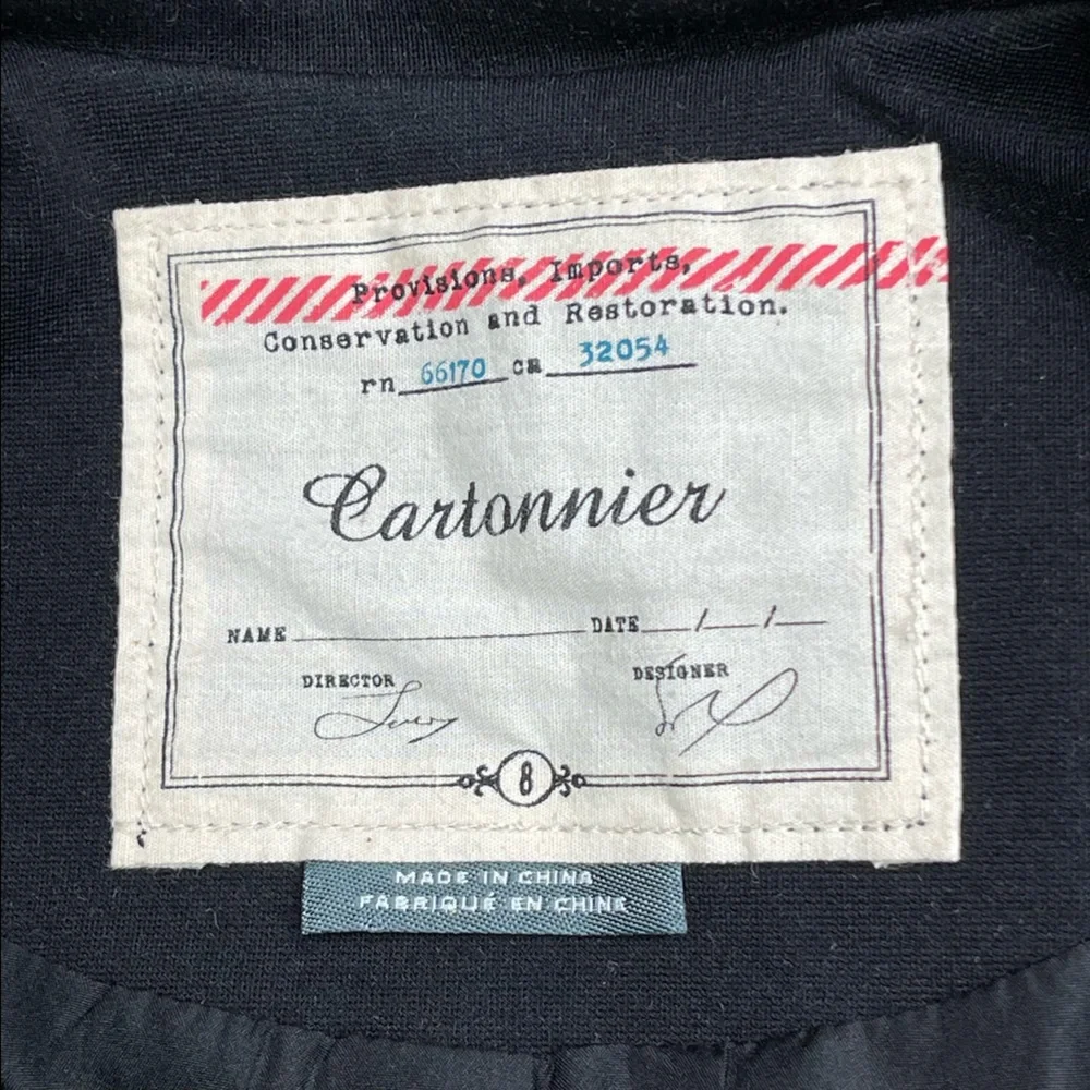 Anthropologie Cartonnier Gray Blazer Jacket Size 8 - Picture 3 of 11